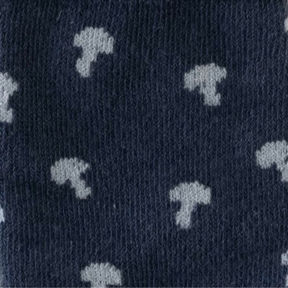 Kate Quinn footless tights | blue tiny mushroom | organic cotton jacquard, NWT - Picture 2 of 2